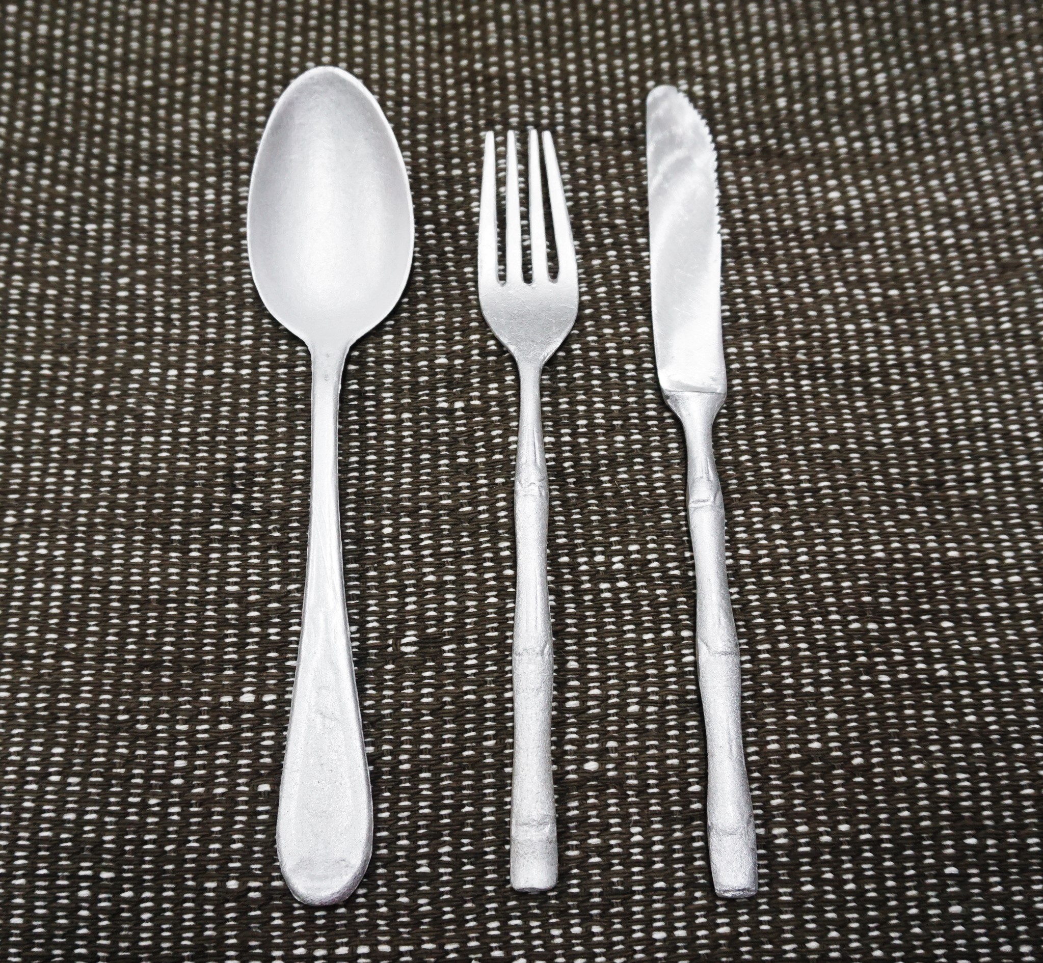 Fork and knife and shop spoon