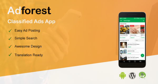 Adforest - Mobile Classifieds App logo