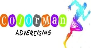 Colorman advertising and printing logo