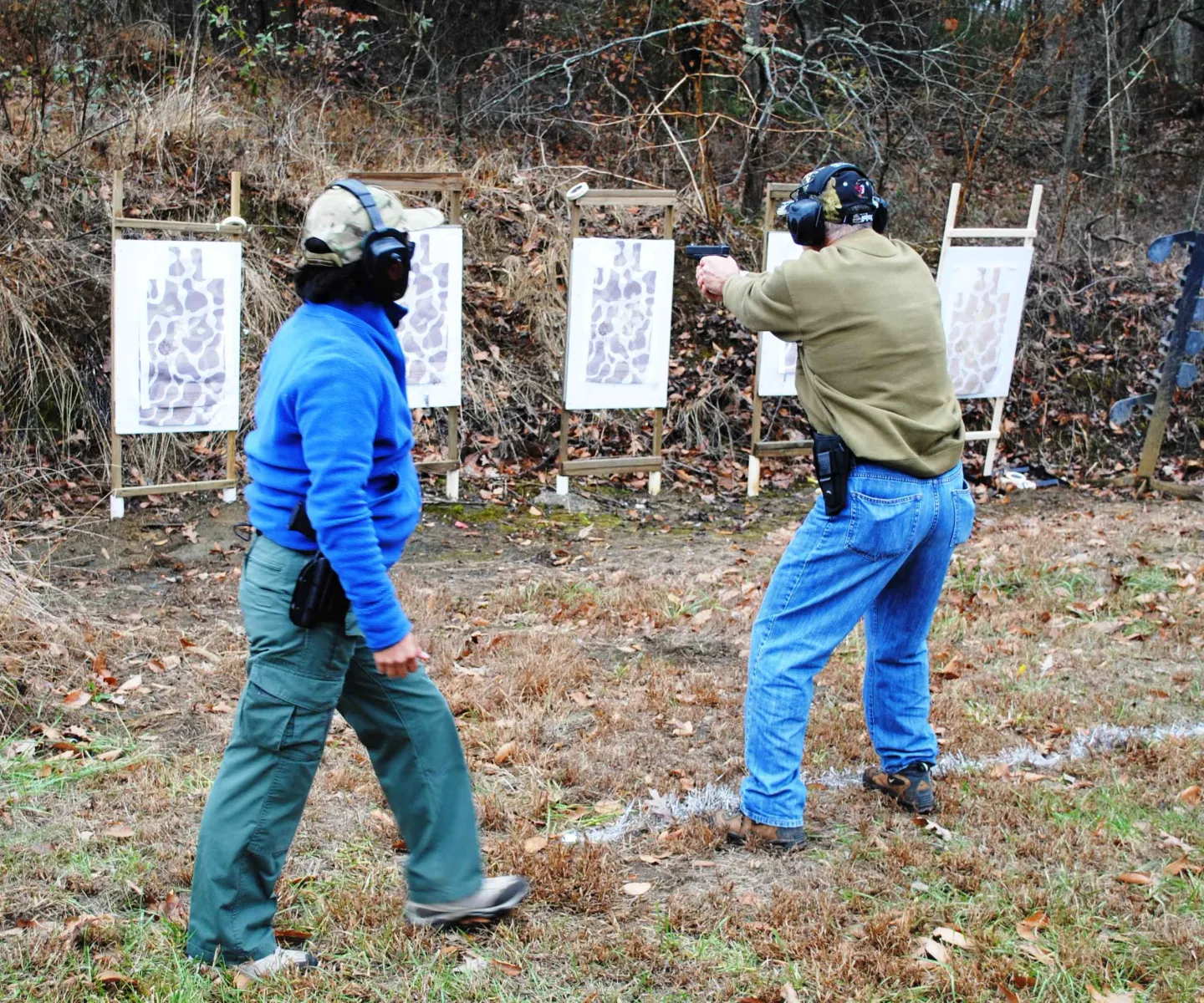 Hillcrest pistol-course practice