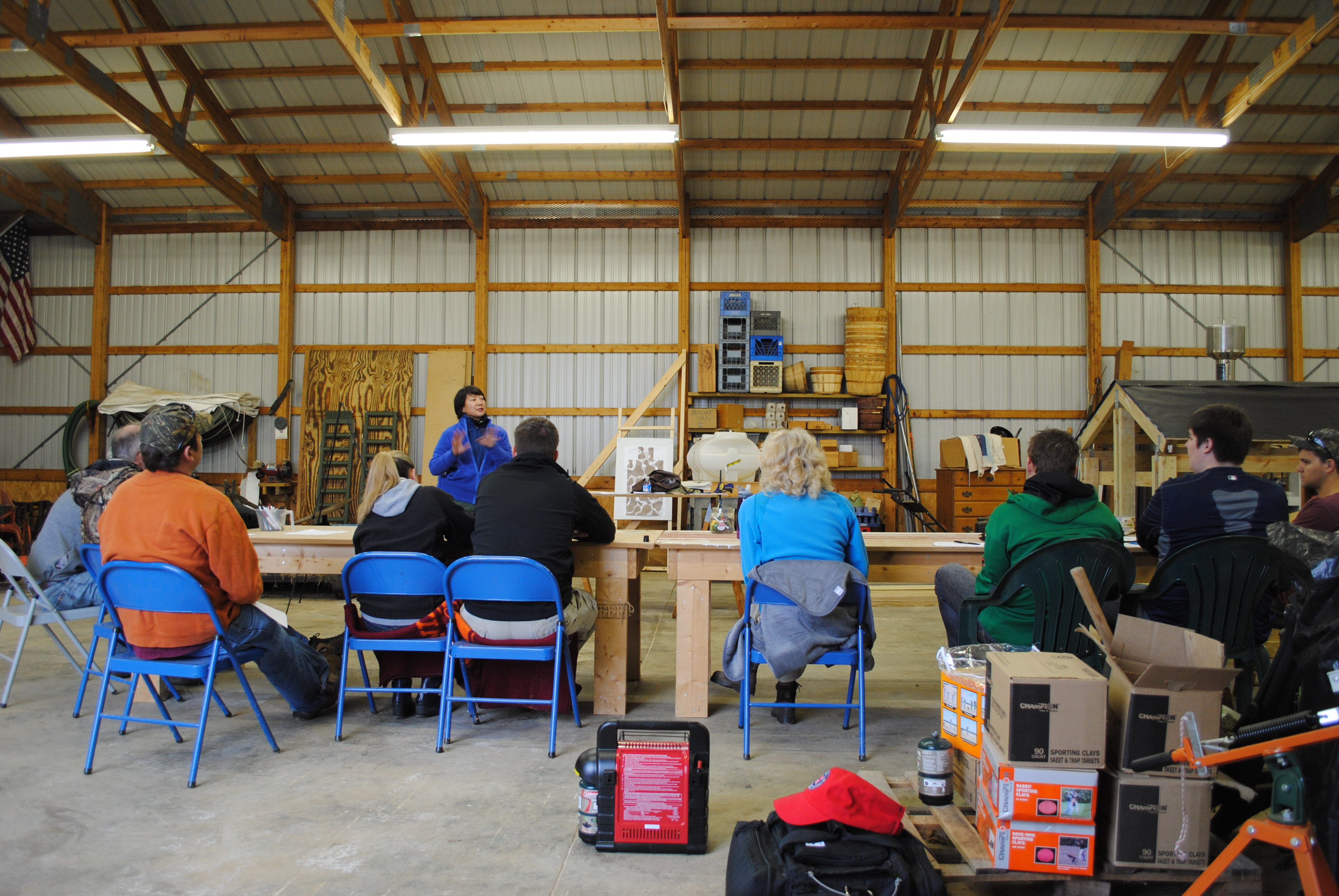 Classroom instruction for the Hillcrest pistol course