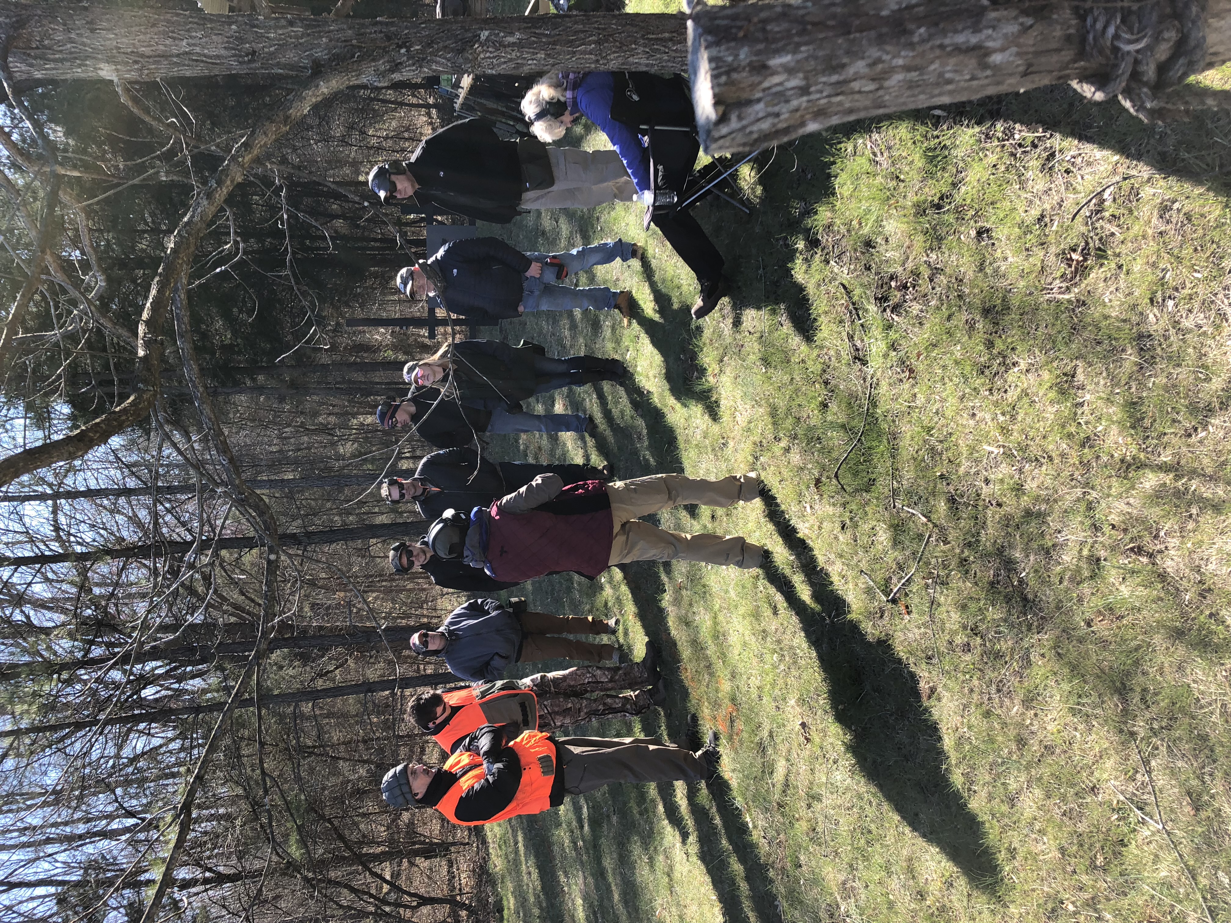 Cold March day during the Hillcrest shotgun course