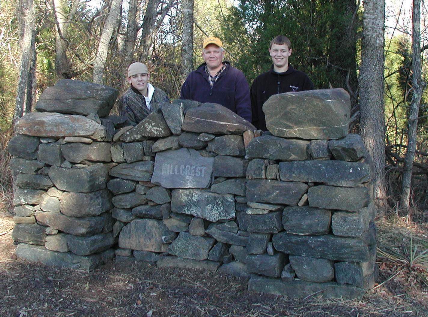 Dad and boys at Hillcrest