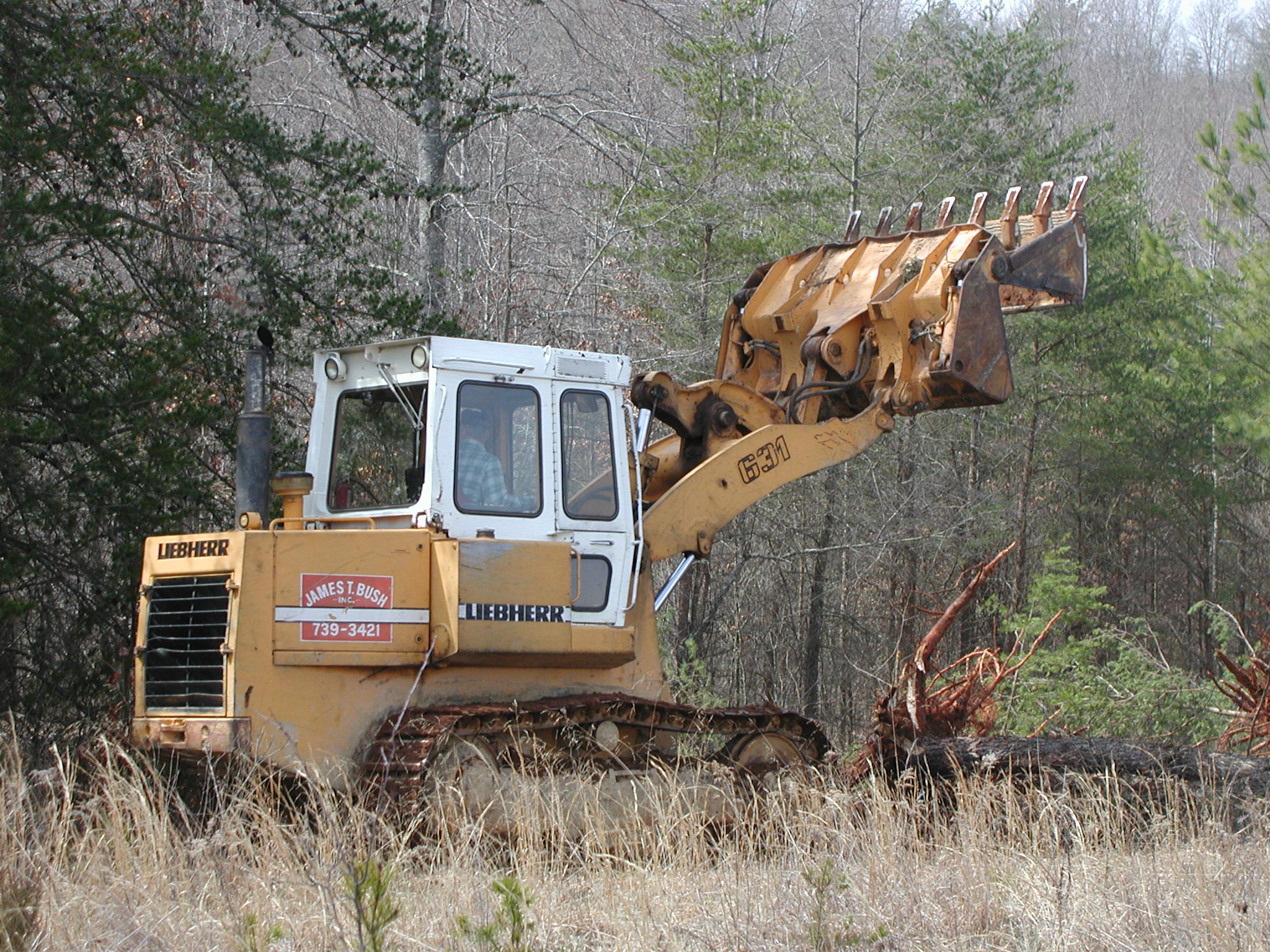 Mr. Bush and dozer at Hillcrest