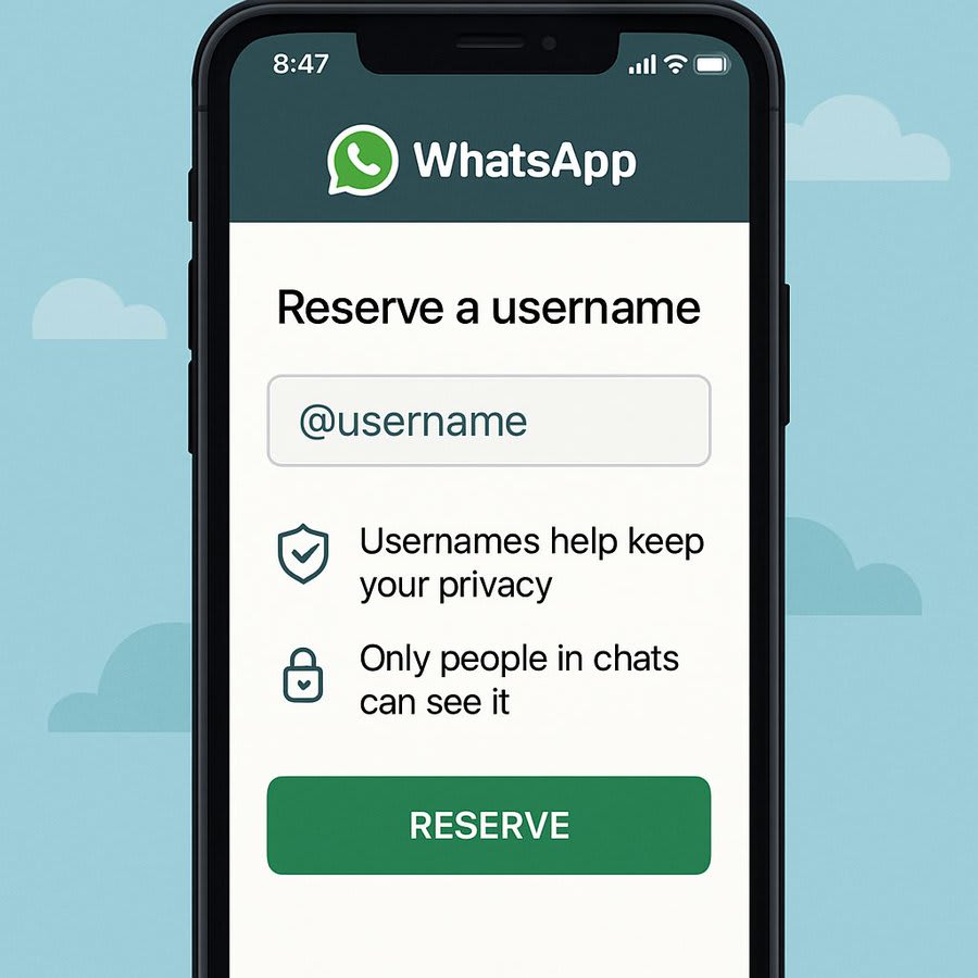 WhatsApp Lets You Reserve a Username Now as Phone Number Privacy Feature Nears Launch