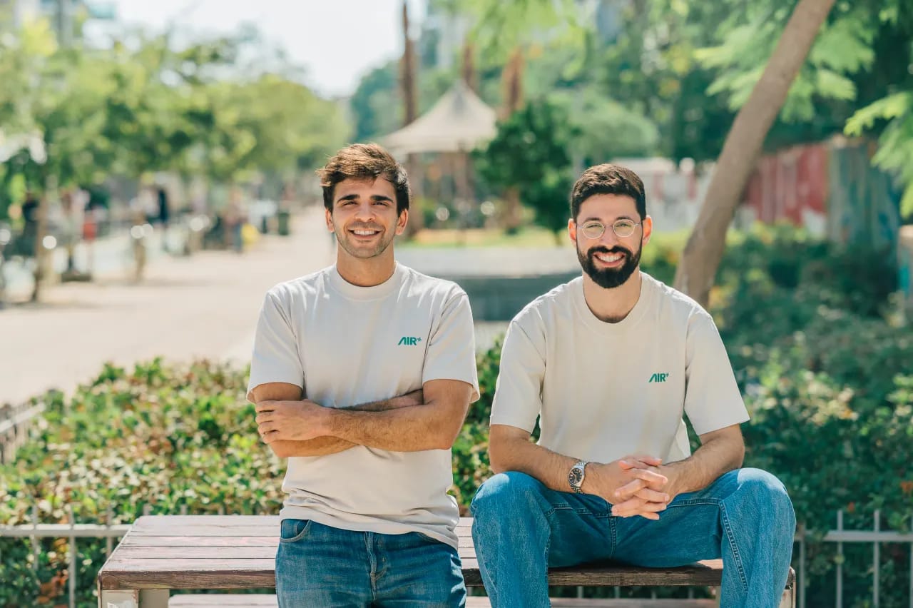 AIR Security founder Yair Saban (CEO) and Niv Hoffman (CTO)
