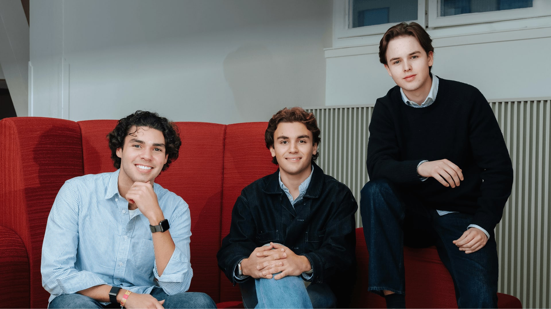 Fluencify founder Erik Romdhane, Isaac Norin and Sam Stones Hälleberg