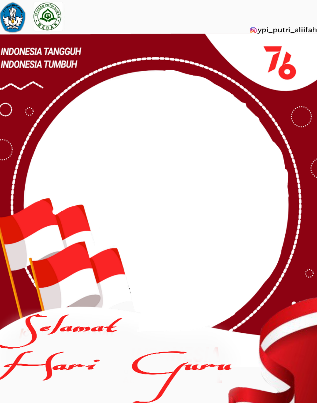 Unduh Twibbon HARI GURU Keren Free buatan Regita Pranesty