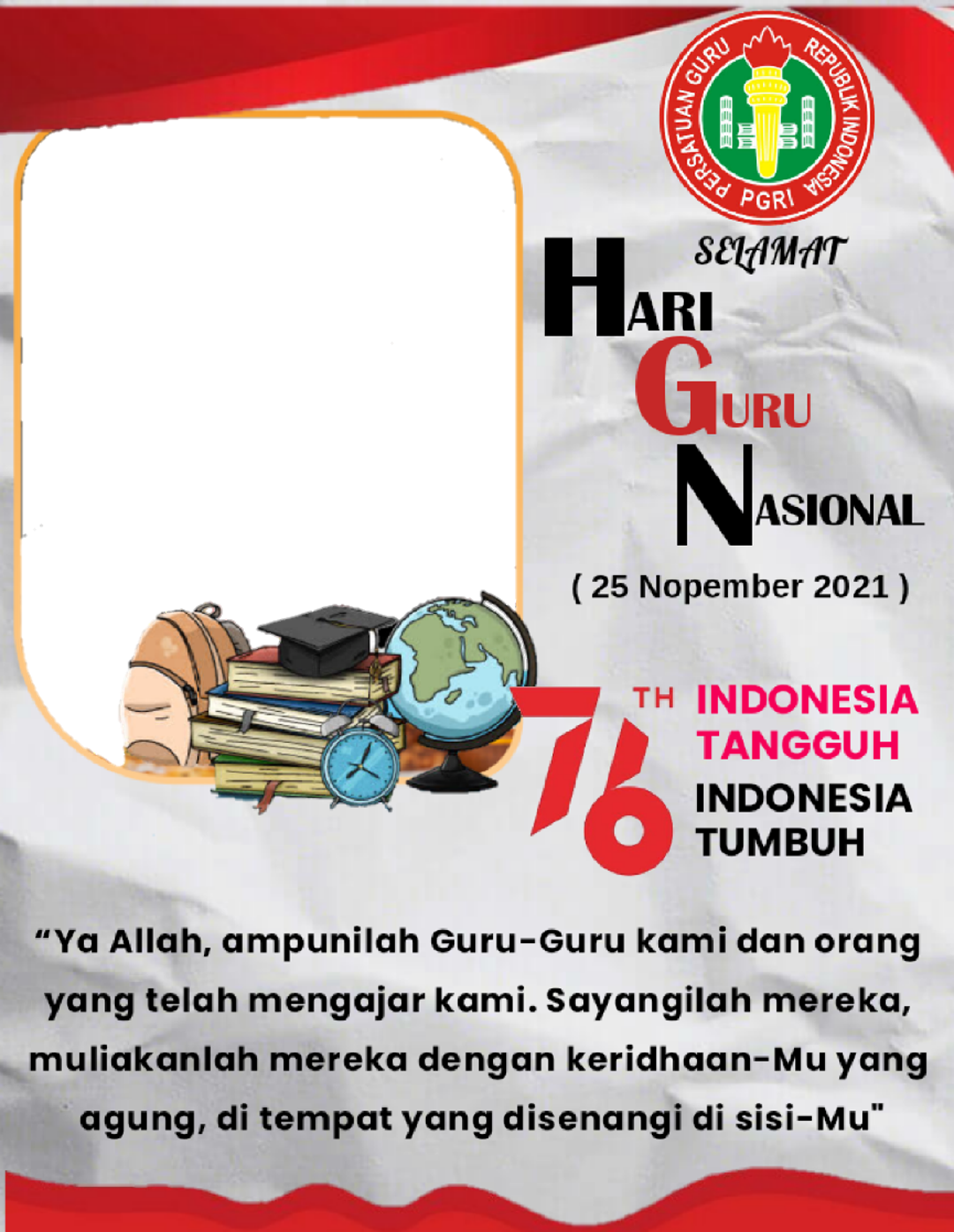 Unduh Twibbon Hari guru Keren Free buatan joni irawan
