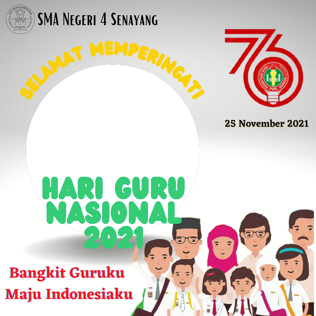 Download Twibbon Hari guru nasional Keren Gratis buatan Dian Ariani