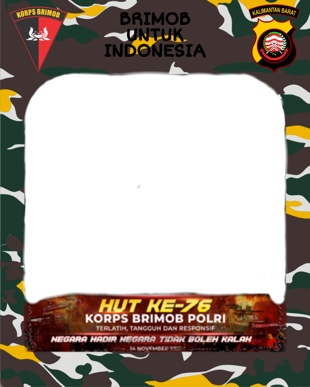 Download Twibbon HUT BRIMOB KE Keren Terbaru buatan Nindy Zal