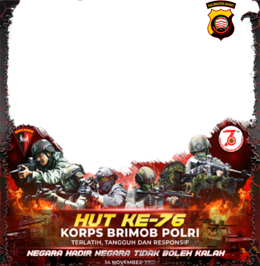 Unduh Twibbon HUT BRIMOB KE Keren Free buatan Nindy Zal