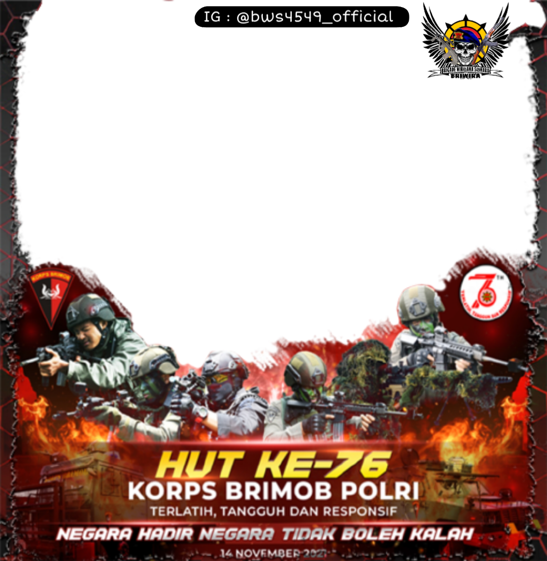 Download Twibbon HUT BRIMOB KE Keren Free buatan Nindy Zal