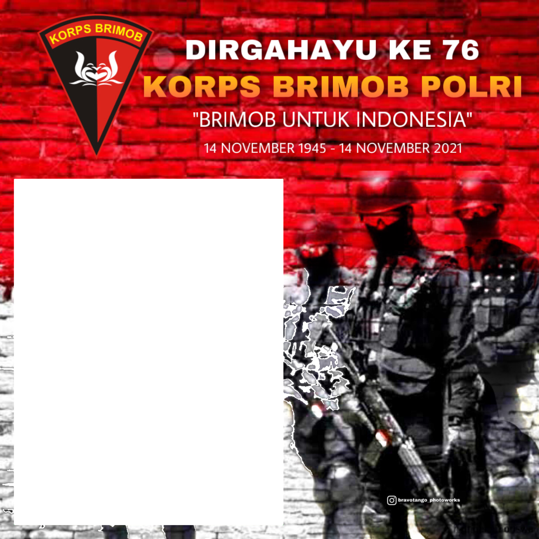 Download Twibbon HUT Ke BRIMOB POLRI Keren Terbaru buatan bravotangophotoworks