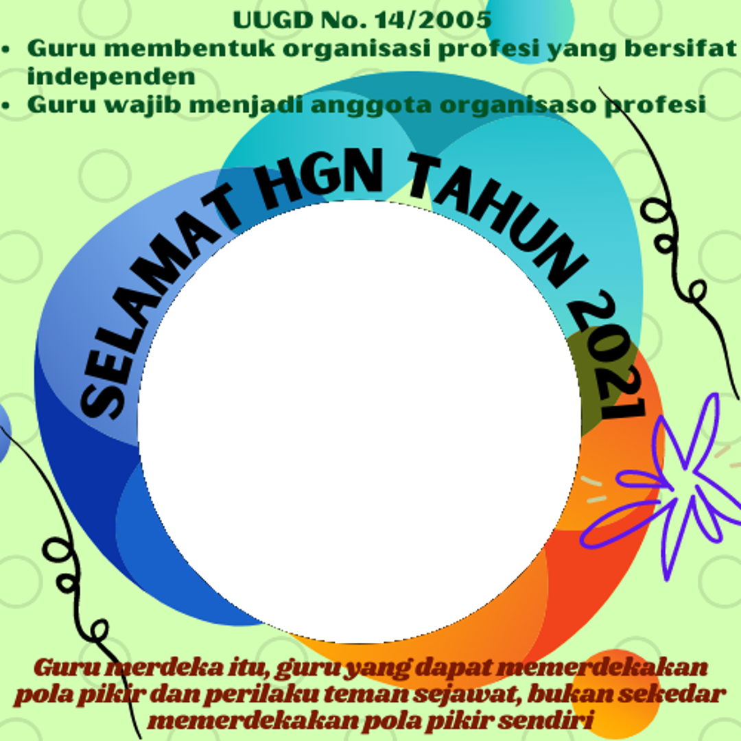 Download Twibbon HGN Keren Terbaru buatan Edy Syahputra