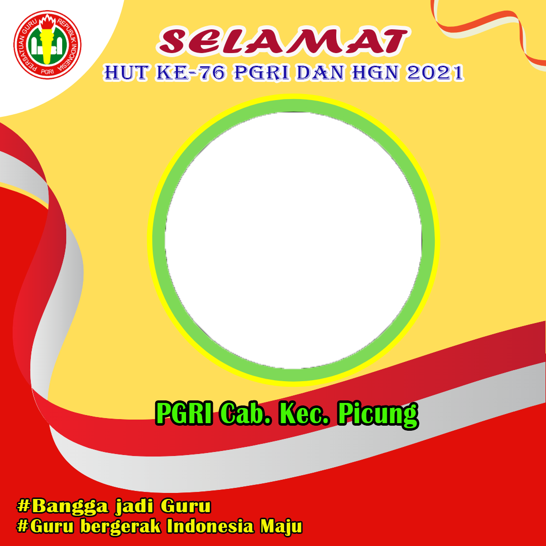 Update Gambar Twibbon HUT PGRI dan HGN Tahun Keren buatan Ade Sunarya