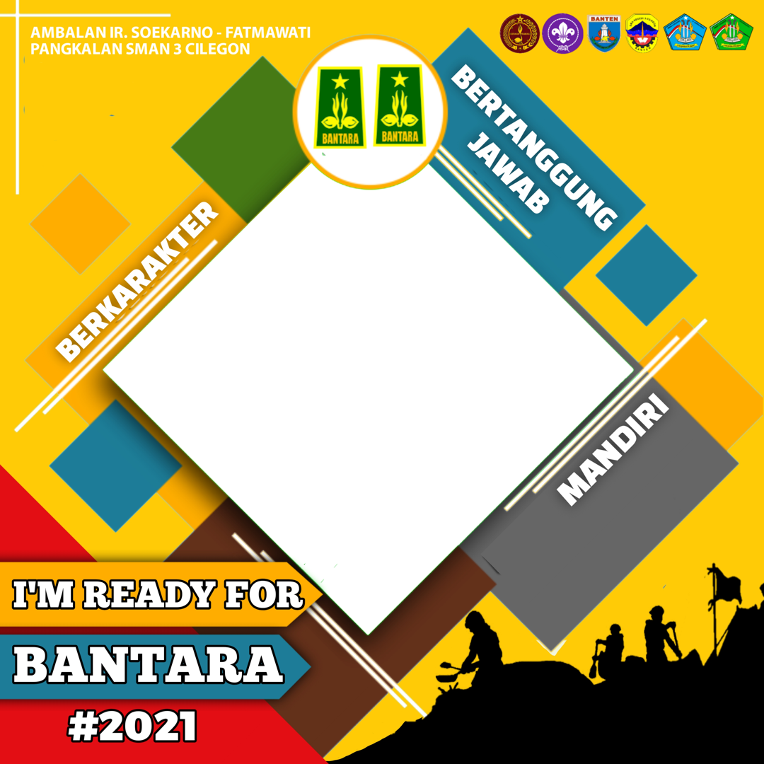 Download Twibbon Peserta Bantara 2021 Pramuka SMAN 3 Cilegon Background PNG buatan Alfiani