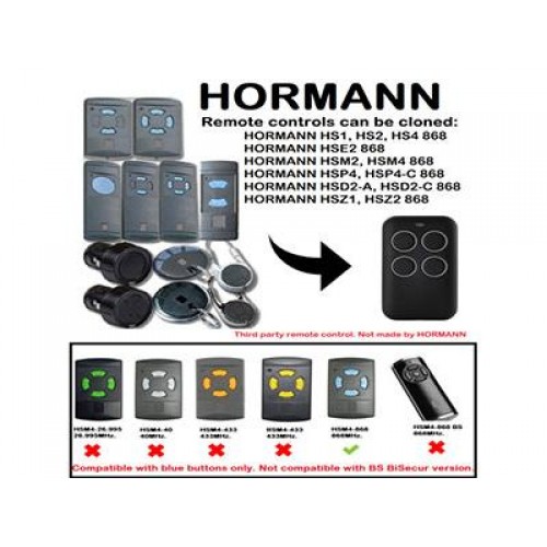 HORMANN HSE2 868 GATE MOTOR REMOTE