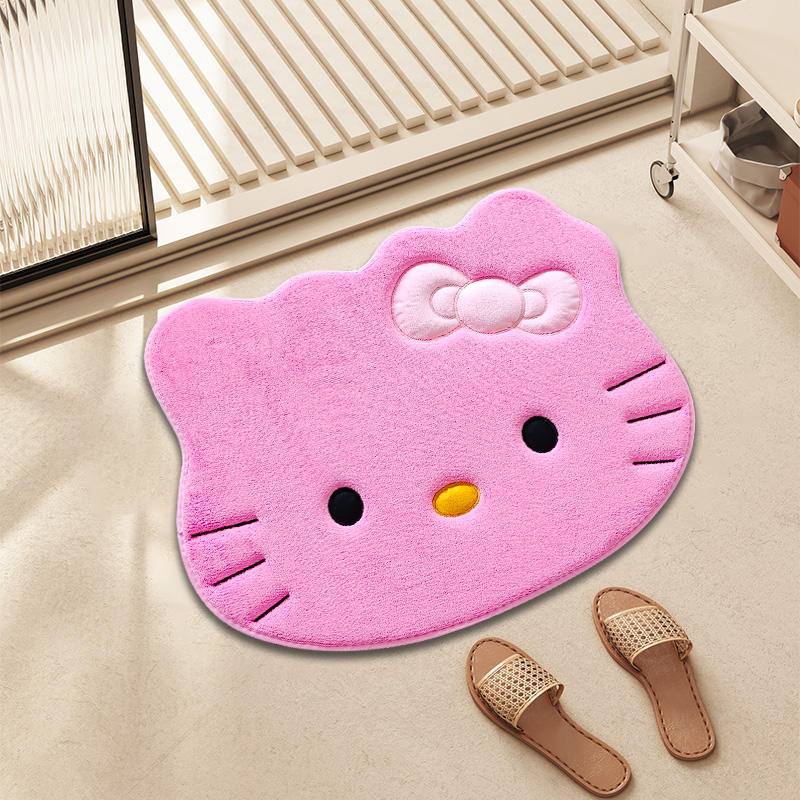 Cute kitty floor mat