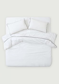 Frilled Duvet Cover Set White Linen On Me The Bedding You