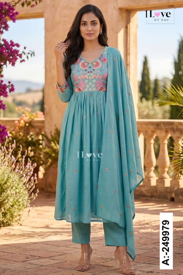 Mulcotton A line 3pc dress