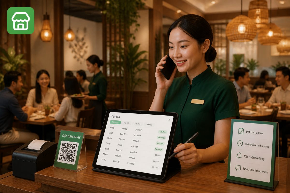 Minh họa quy trình quản lý nhà hàng