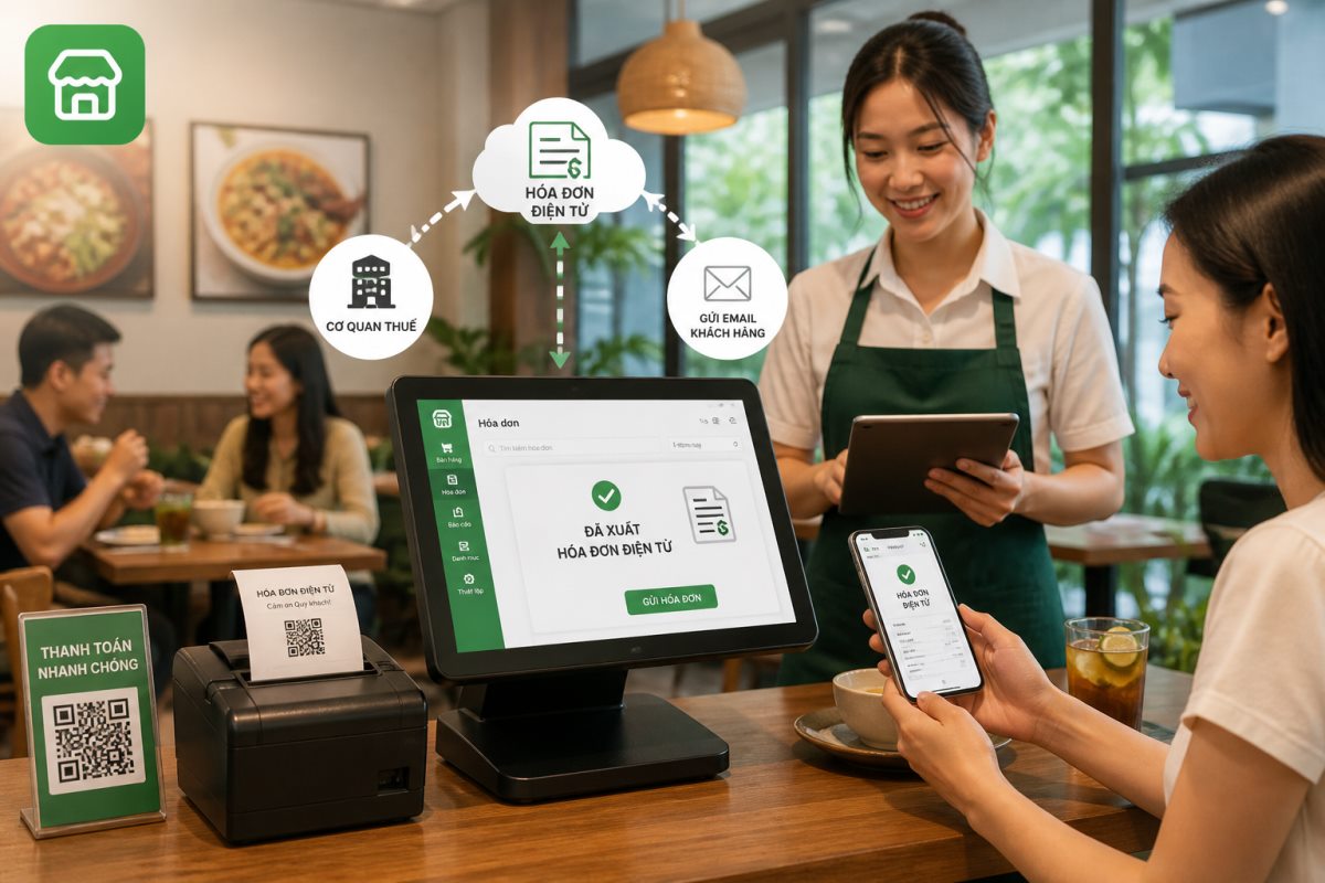 Minh họa quy trình quản lý nhà hàng