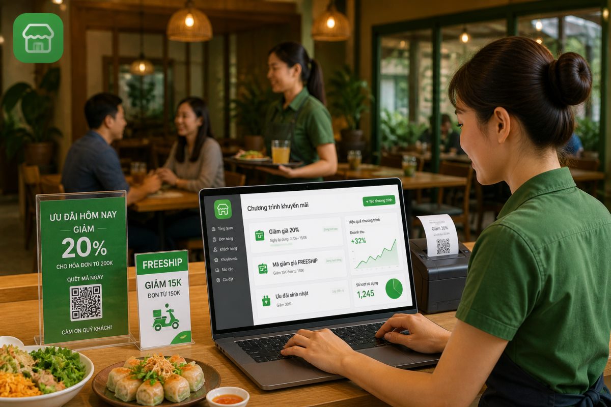Minh họa quy trình quản lý nhà hàng