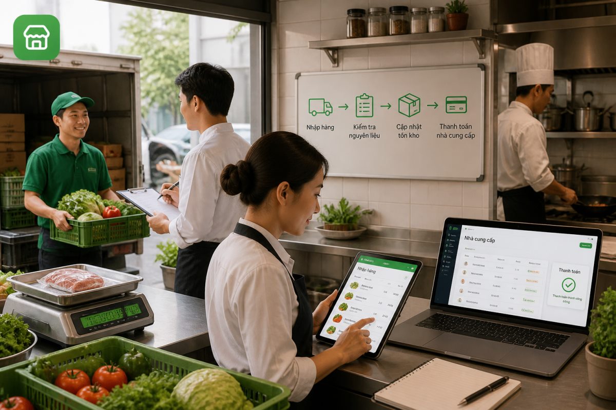 Minh họa quy trình quản lý nhà hàng