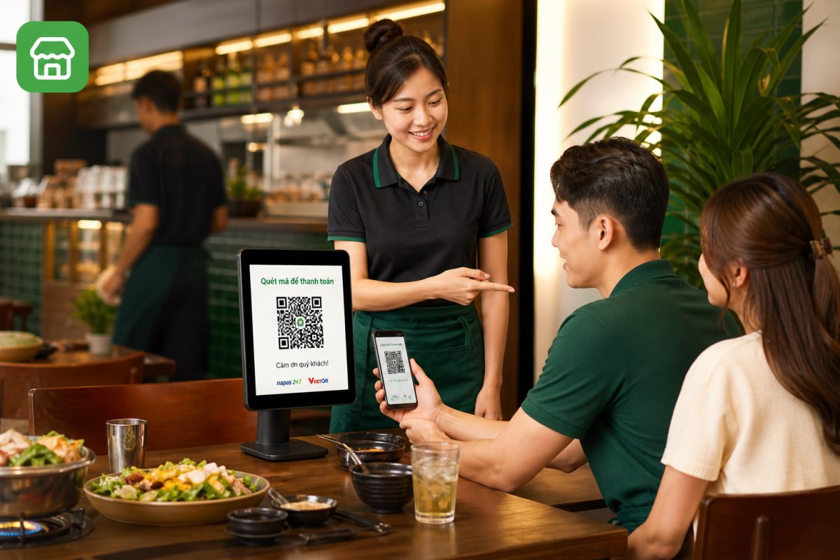 Minh họa quy trình quản lý nhà hàng