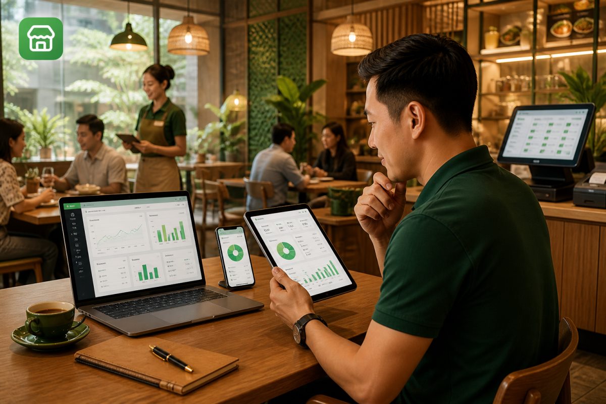 Minh họa quy trình quản lý nhà hàng
