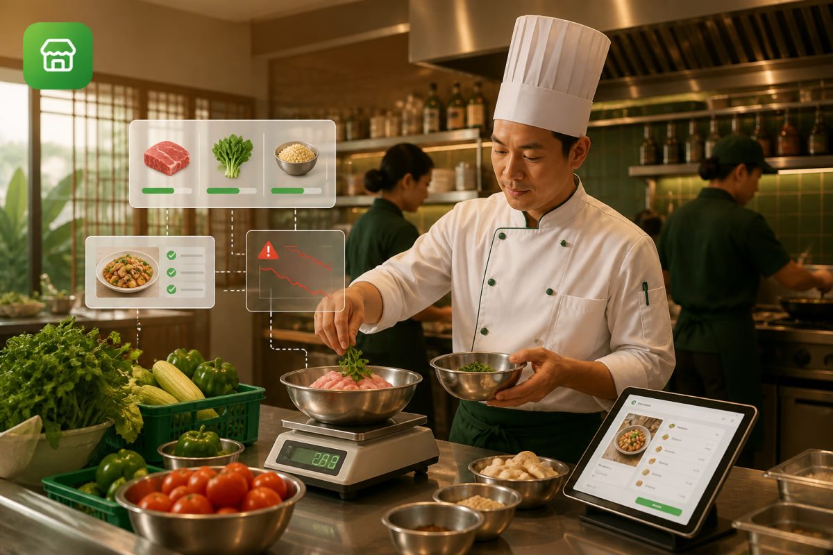 Minh họa quy trình quản lý nhà hàng