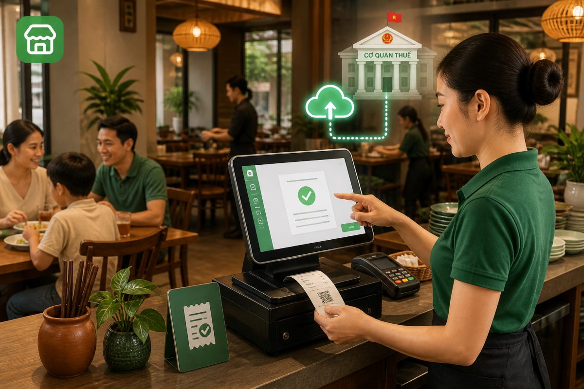 Minh họa quy trình quản lý nhà hàng