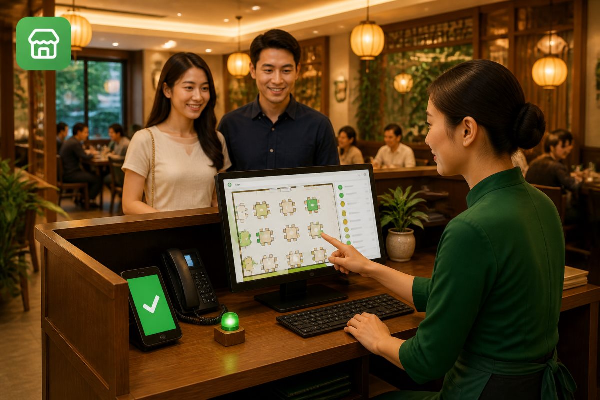 Minh họa quy trình quản lý nhà hàng