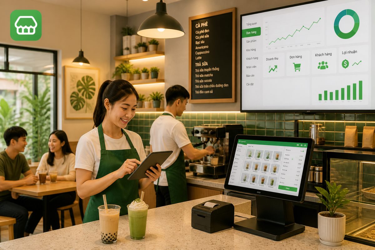 Minh họa quy trình thực tế cho quán ăn