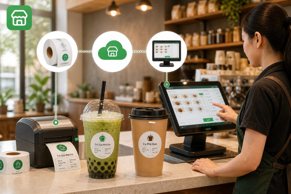 Minh họa quy trình thực tế cho quán ăn