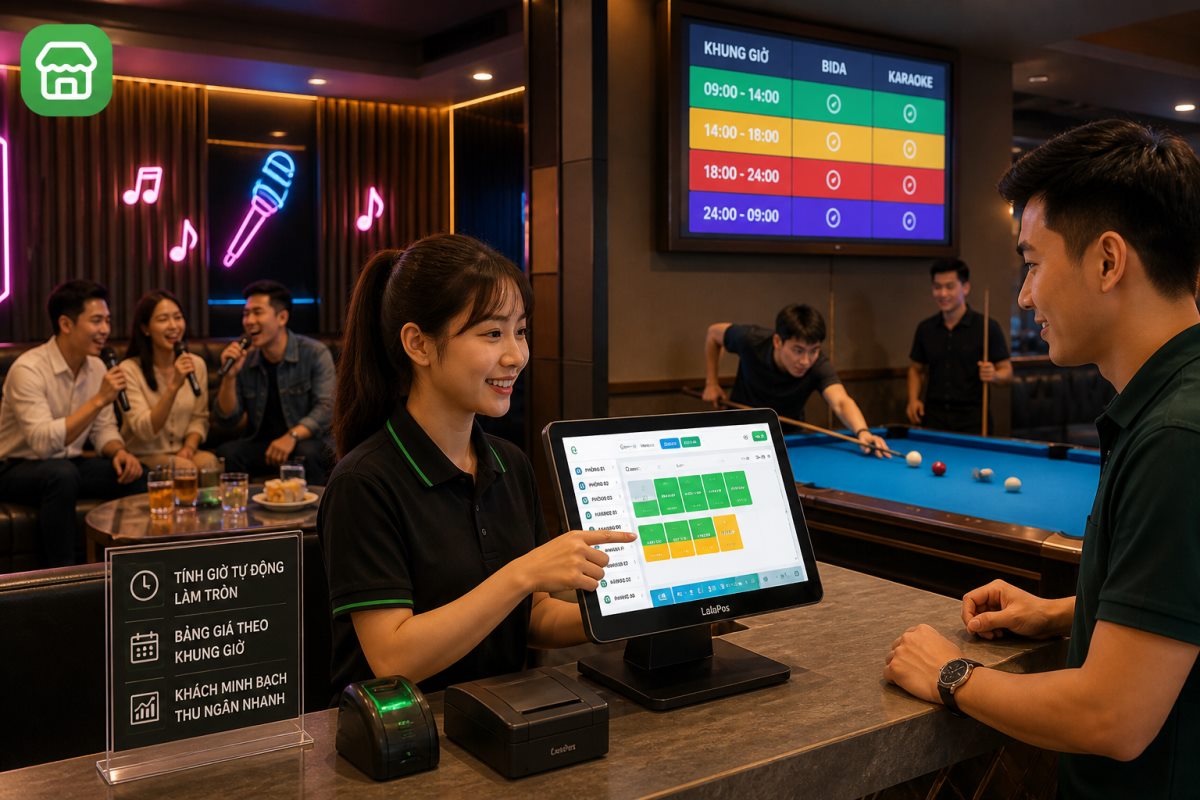 Minh họa quy trình thực tế cho quán cafe, trà sữa