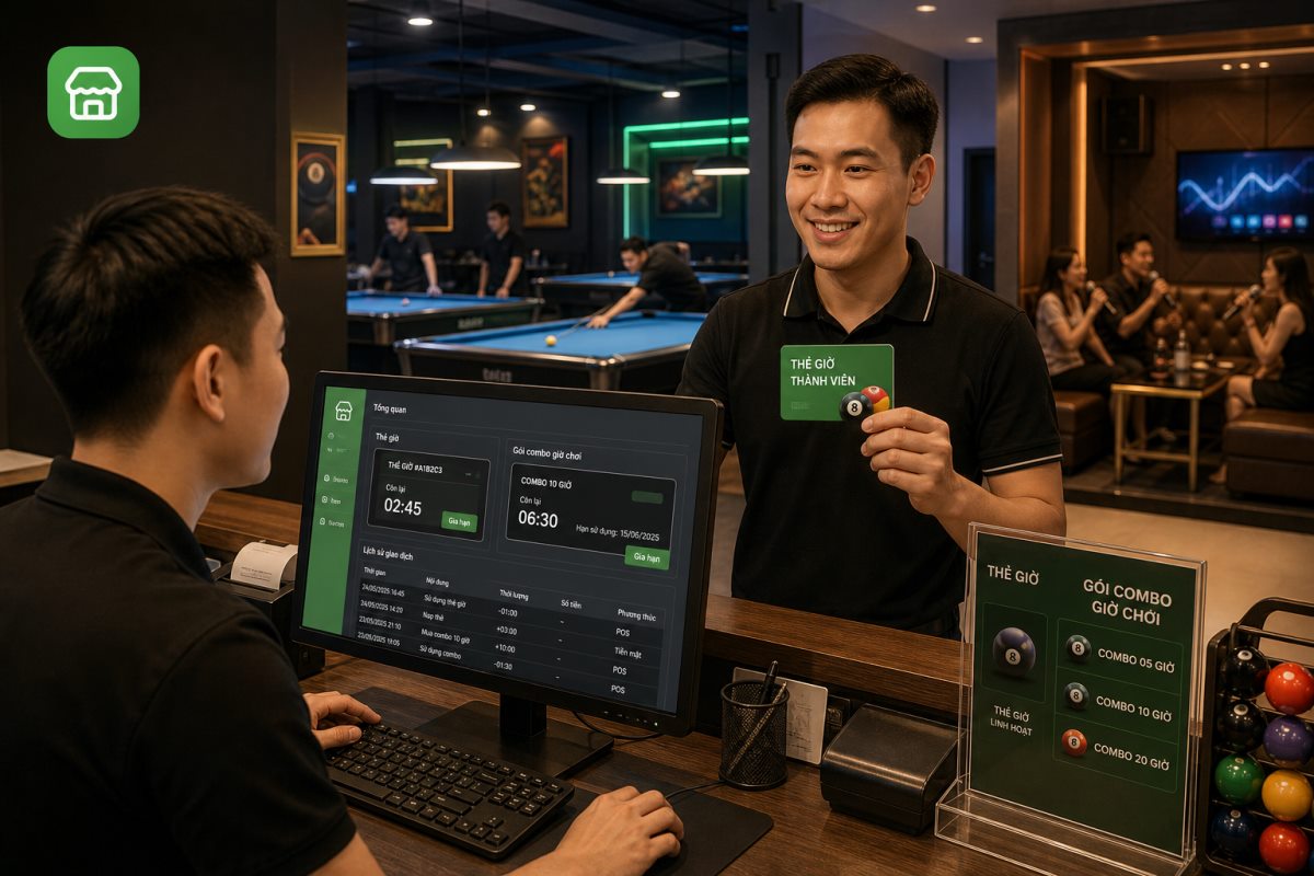 Minh họa quy trình thực tế cho quán cafe, trà sữa