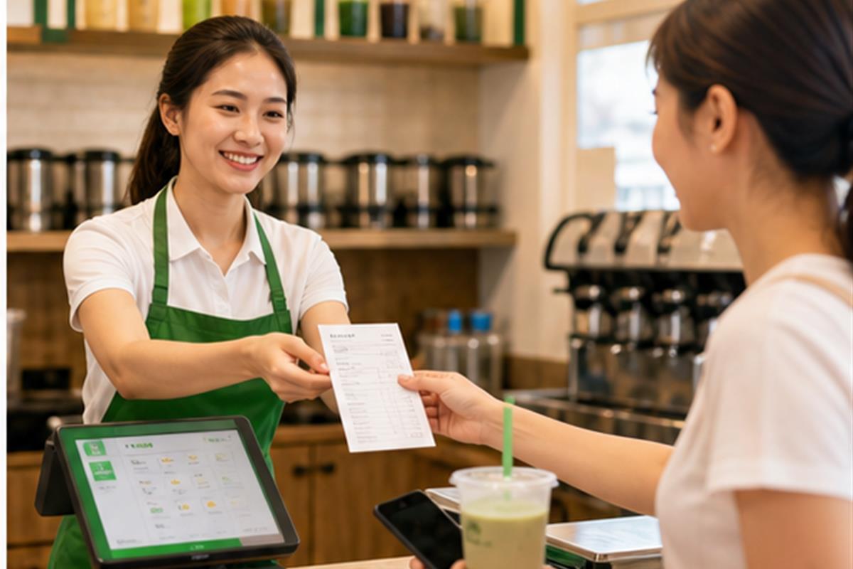 Minh họa thực tế: Hóa Đơn Điện Tử Máy Tính Tiền Cho Quán Cà Phê, Trà Sữa - Hướng Dẫn Từ A-Z