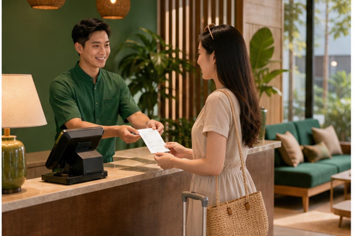 Minh họa thực tế: Khách Sạn, Nhà Nghỉ, Homestay Có Bắt Buộc Dùng Hóa Đơn Điện Tử Máy Tính Tiền?