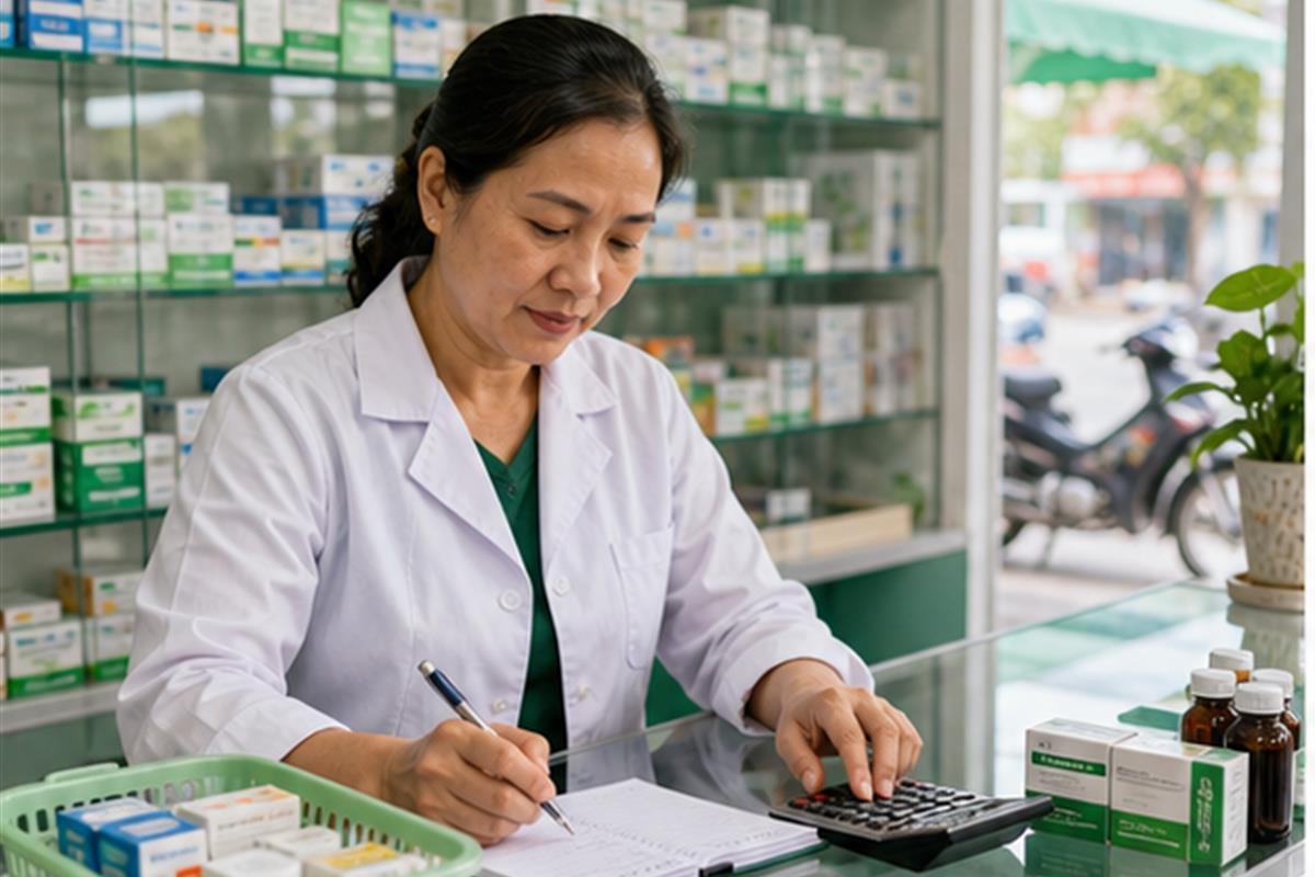 Minh họa thực tế: Hộ Kinh Doanh Nhà Thuốc Đóng Thuế Bao Nhiêu? Mức Thuế Mới Nhất 2026