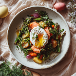 Ultimate Salmon Potato Asparagus Breakfast Bowl Recipe