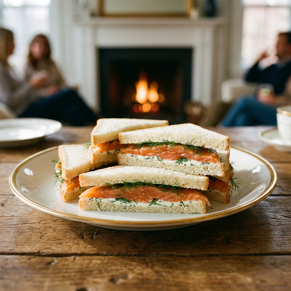 Easy Smoked Salmon Tea Sandwiches for Entertaining