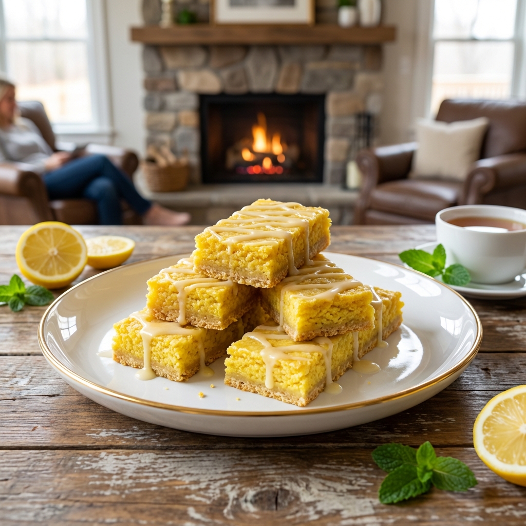 Barras de Proteína de Limón Irresistibles