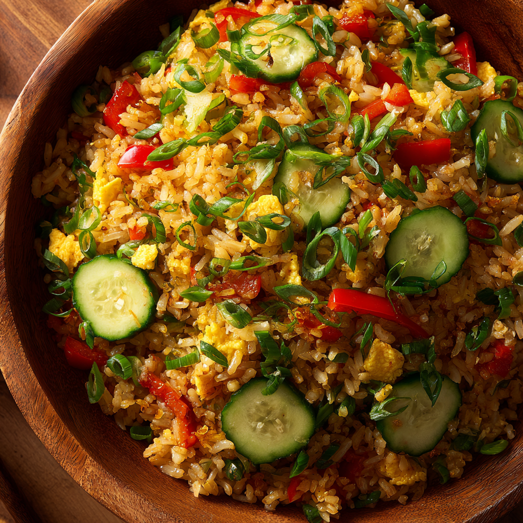 Crispy Rice Salad with Bold Peanut-Chili Dressing