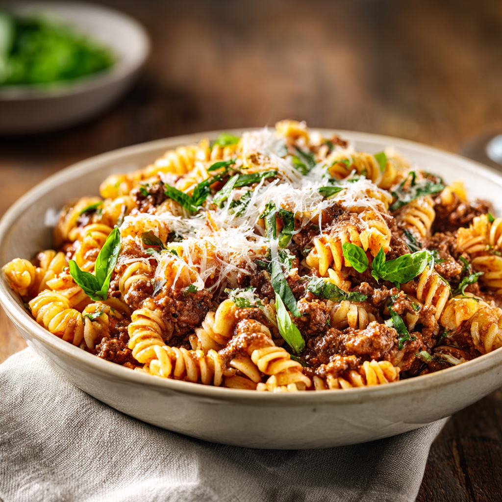 Savory One Pot Ground Beef Pasta Recipe
