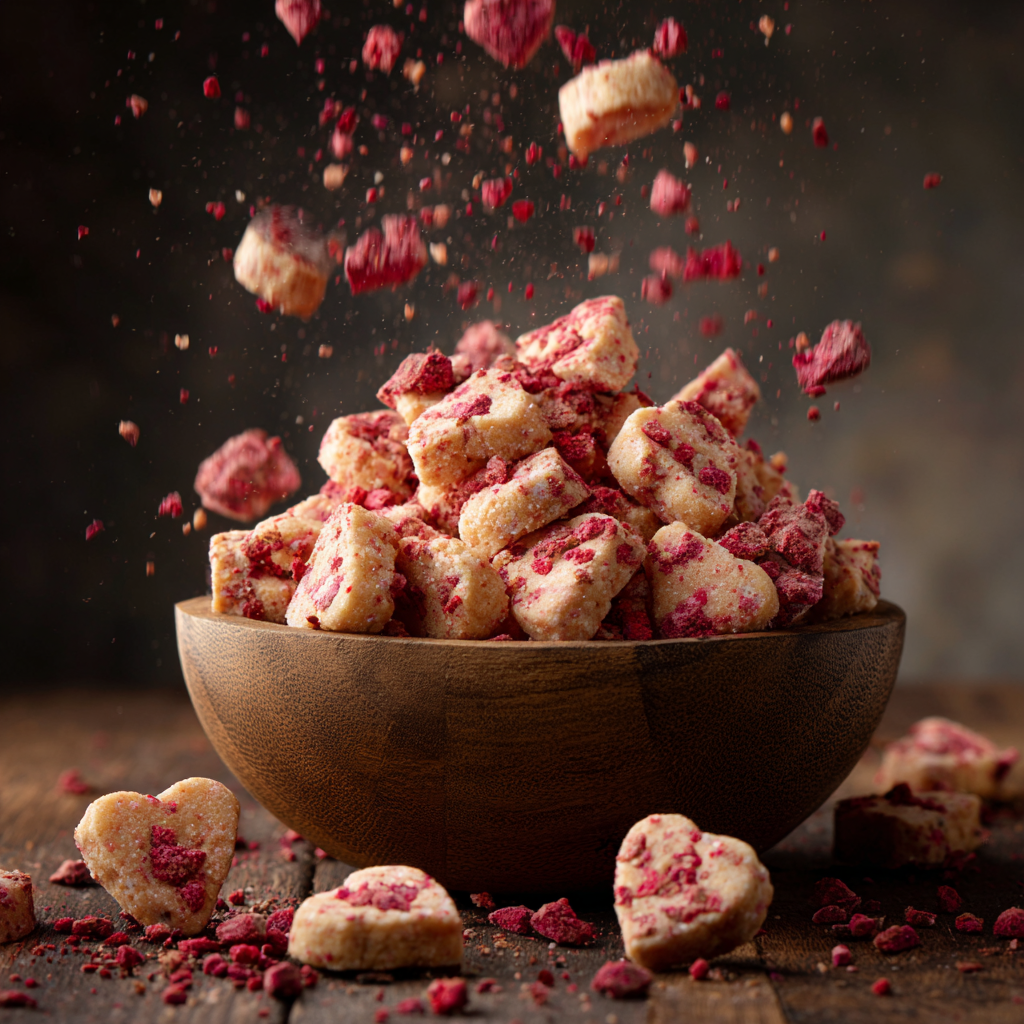 Strawberry Crunch Shortbread Hearts: Easy 5-Step Recipe