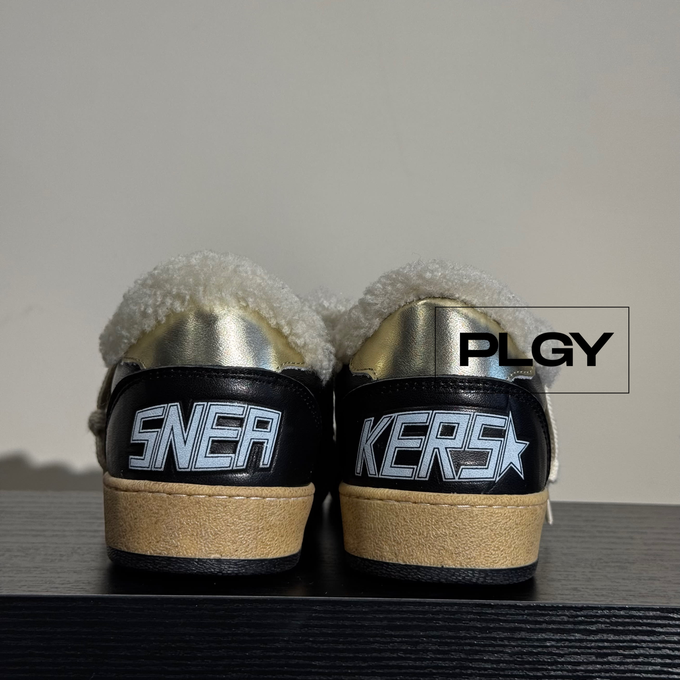 Golden Goose Winter Black Leather with Gold