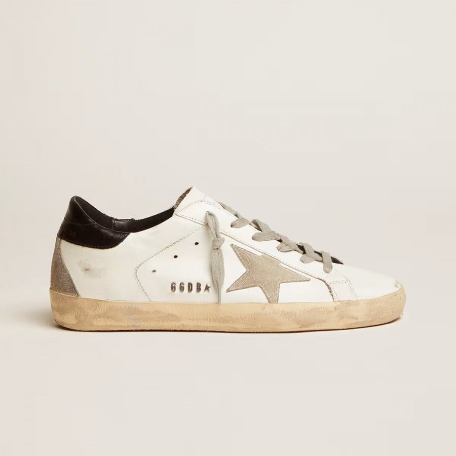 Golden Goose Super Star / Black hell tab / Черная пятка - женская обувь Golden Goose