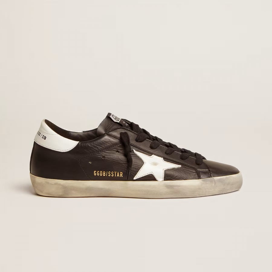 Golden Goose Super Star / Black-white star / Черн-бел звезда - женская обувь Golden Goose